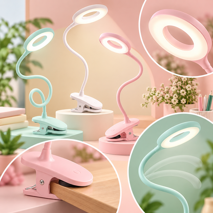 USB Reading Lamp LED Clip On Adjustable Flexible Arm