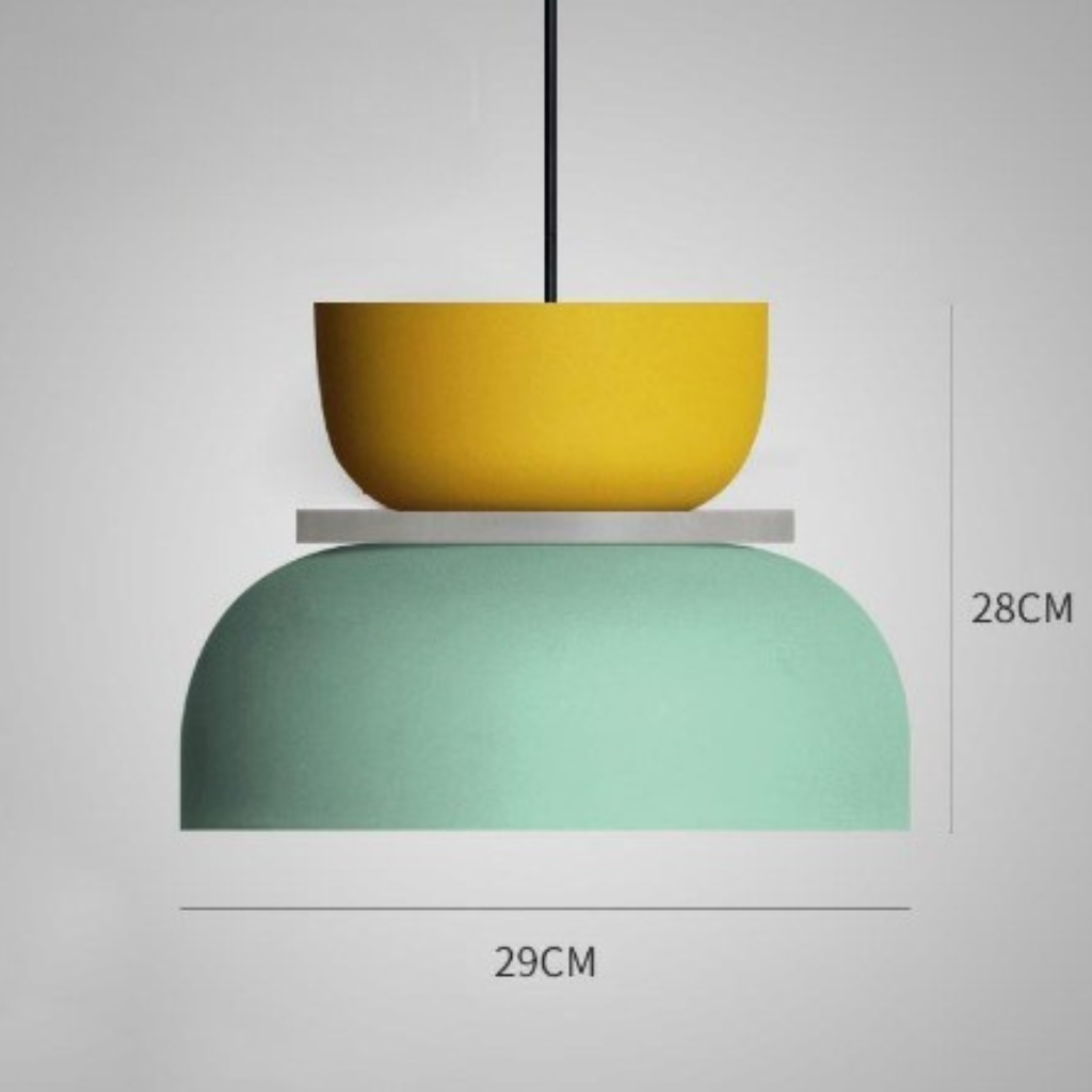 Macaron Pendant Light | Colourful Nordic Ceiling Lamp