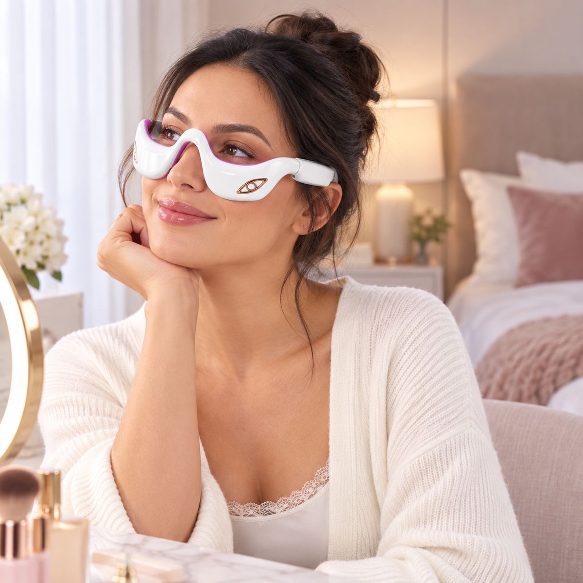 Dispositivo de cuidados rejuvenescedor para o contorno dos olhos - ferramenta antienvelhecimento