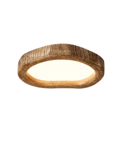 Le Halo Bois Deckenleuchte | Rustikale, holz-inspirierte LED-Lampe