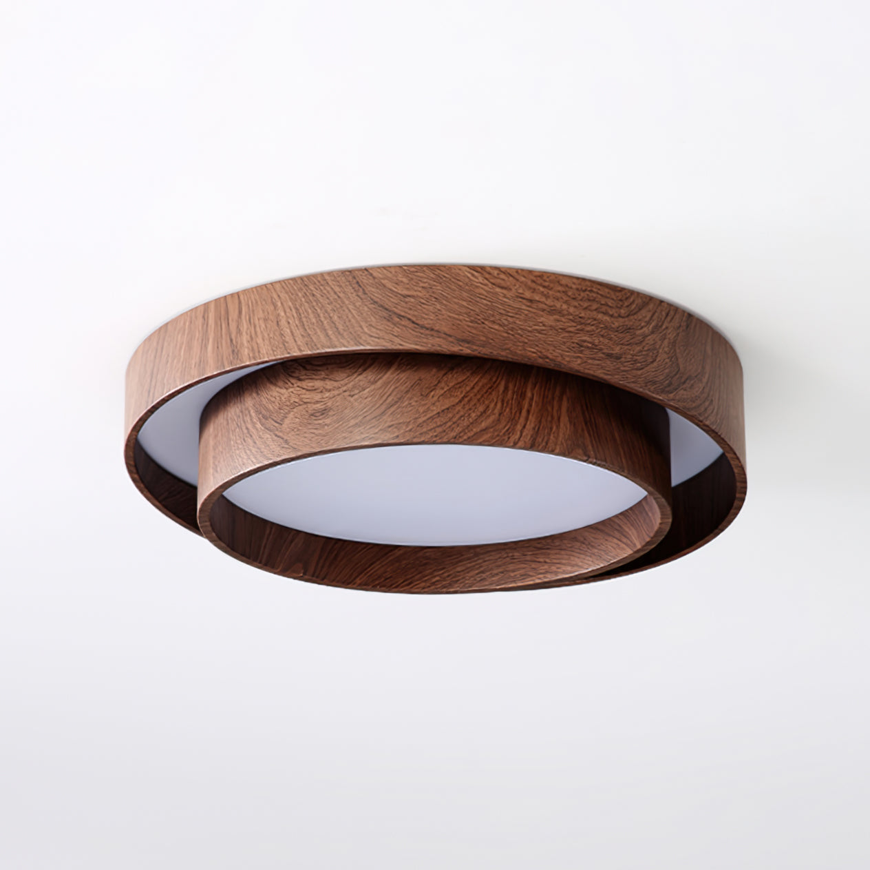 Vaako Ceiling Lamp | Walnut Finish LED Ceiling Light