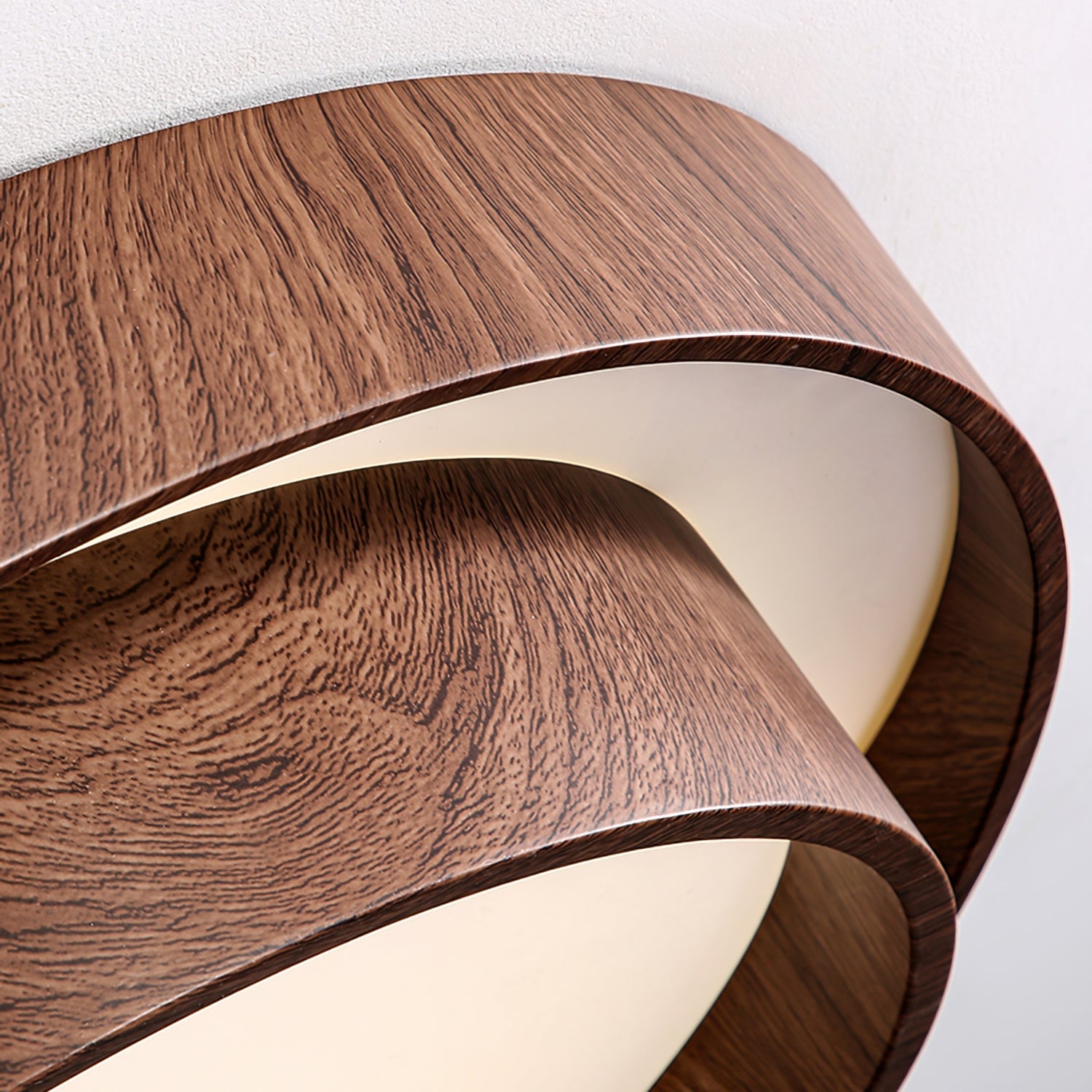 Vaako Ceiling Lamp | Walnut Finish LED Ceiling Light