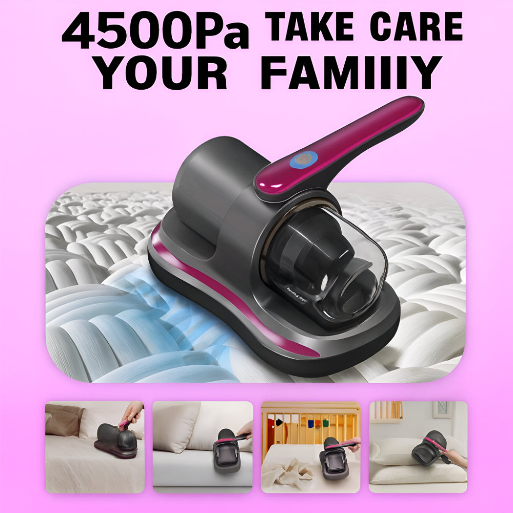 Vacuum Cleaner Handheld Cordless Dust Remover Mattress Device