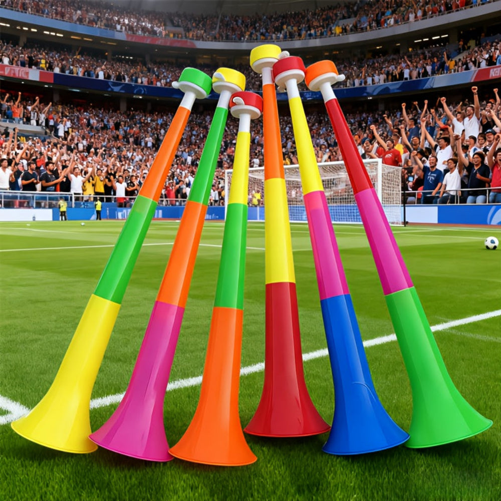 Set de Cornetas Vuvuzela Plegables para Estadio, Animación, Fiesta Ruidosa y Generadores de Ruido
