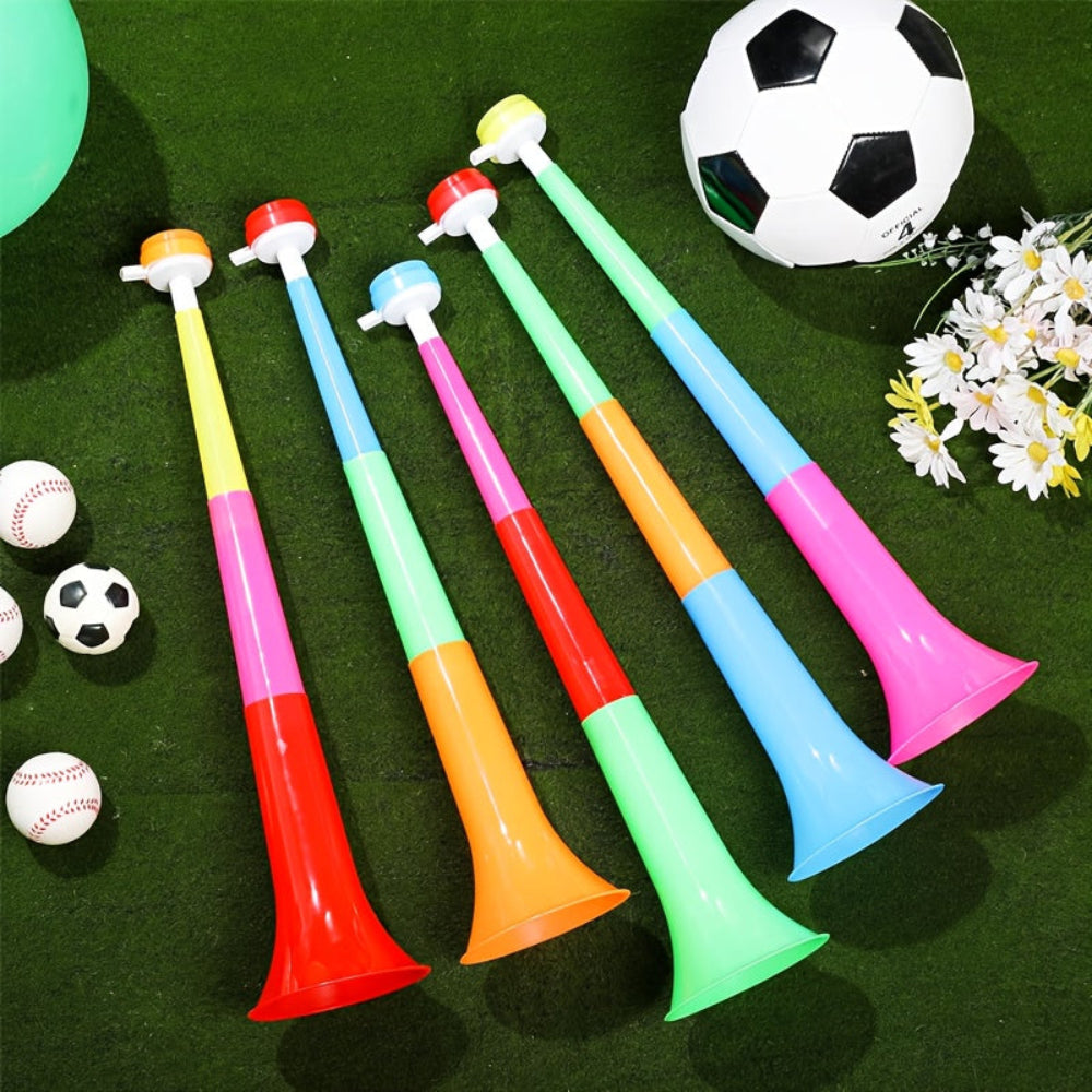 Set de Cornetas Vuvuzela Plegables para Estadio, Animación, Fiesta Ruidosa y Generadores de Ruido