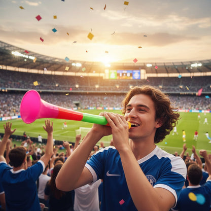 Set de Cornetas Vuvuzela Plegables para Estadio, Animación, Fiesta Ruidosa y Generadores de Ruido