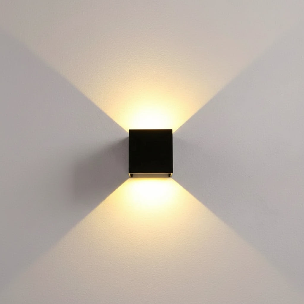 Væglampe med bevægelsessensor genopladelig LED-kubelygte