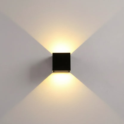 Væglampe med bevægelsessensor genopladelig LED-kubelygte
