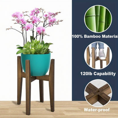 Supporto per piante regolabile con piano in marmo per fiori da interno