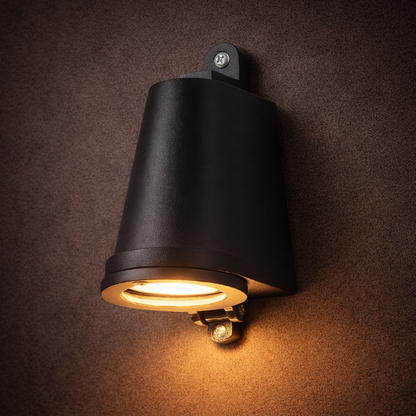 Luz de Parede Exterior Moderna em Metal Lâmpada de Parede Exterior Iluminação Quente
