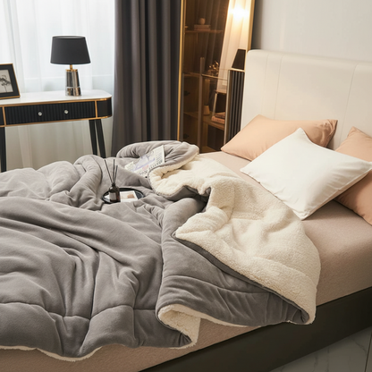 Kaste Tæppe Hygge Flannel Blødt Varmt Seng Sofa Dække