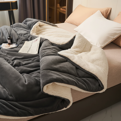 Kaste Tæppe Hygge Flannel Blødt Varmt Seng Sofa Dække