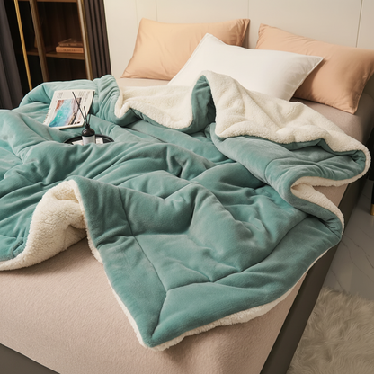 Kaste Tæppe Hygge Flannel Blødt Varmt Seng Sofa Dække