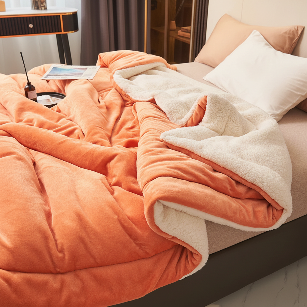 Kaste Tæppe Hygge Flannel Blødt Varmt Seng Sofa Dække