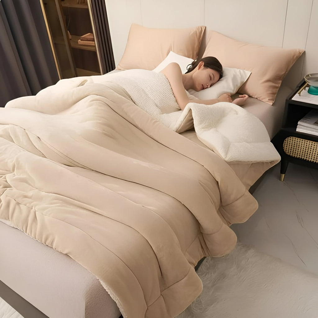 Kaste Tæppe Hygge Flannel Blødt Varmt Seng Sofa Dække