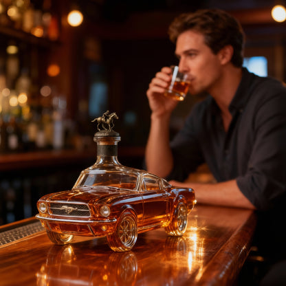 Bottiglia da bar a forma di automobile in vetro per decanter di whisky