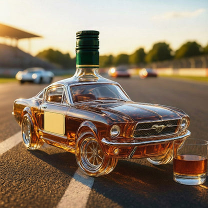 Bottiglia da bar a forma di automobile in vetro per decanter di whisky