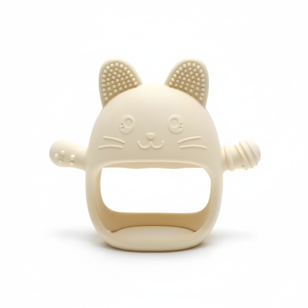 Baby Teething Mitten Silicone Chew Glove Soothing Sore Gums