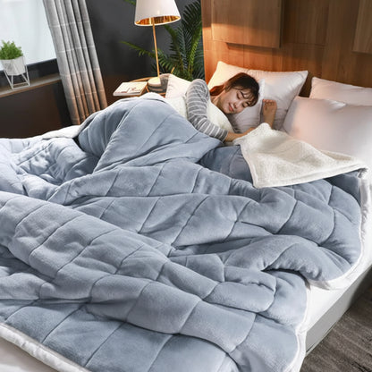 Manta de franela suave y cálida para sofá y cama de invierno