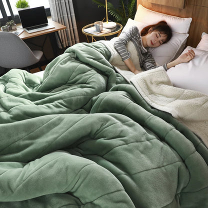 Manta de franela suave y cálida para sofá y cama de invierno