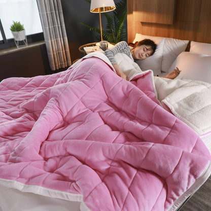 Manta de franela suave y cálida para sofá y cama de invierno