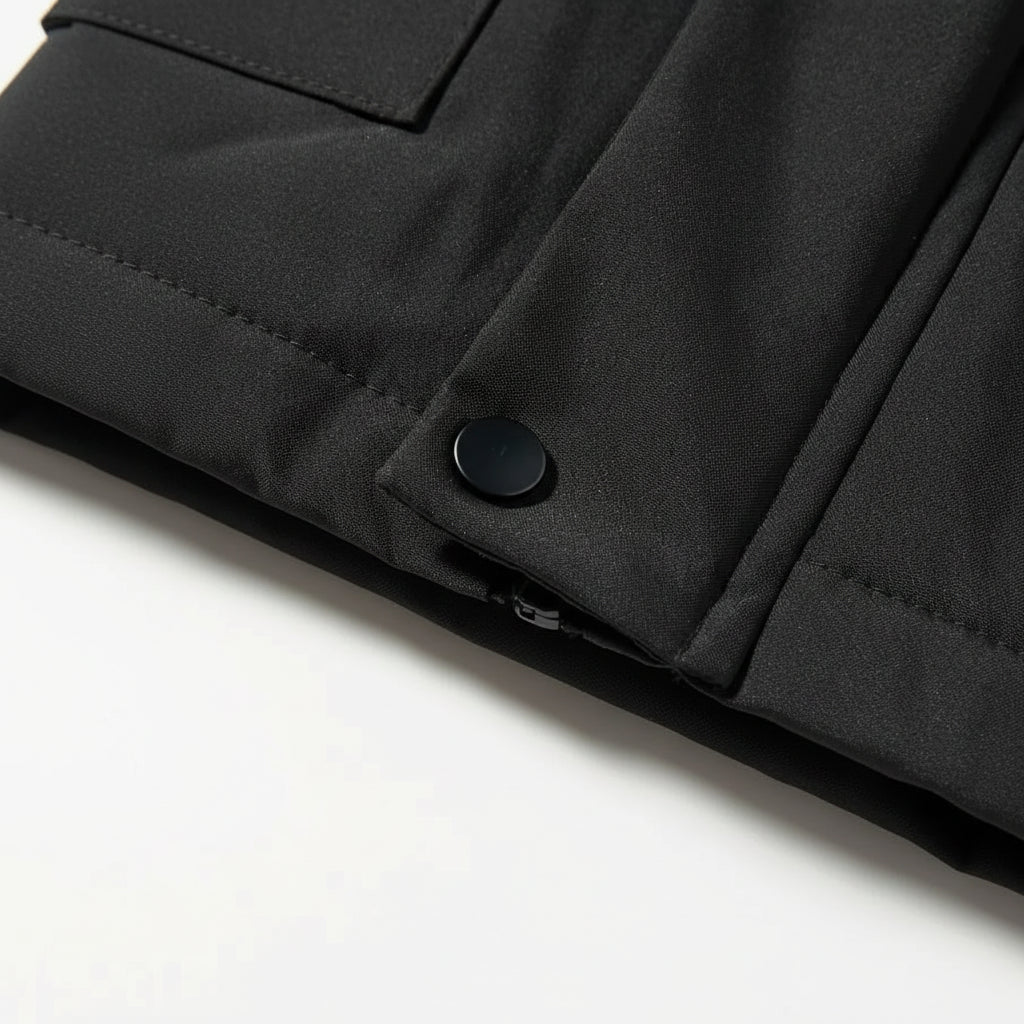 Chaqueta de invierno para hombre ajustada impermeable acolchada con plumón