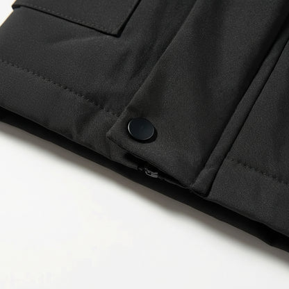 Chaqueta de invierno para hombre ajustada impermeable acolchada con plumón