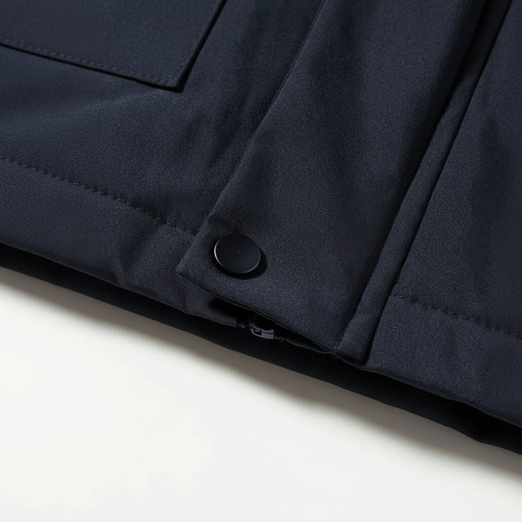 Chaqueta de invierno para hombre ajustada impermeable acolchada con plumón