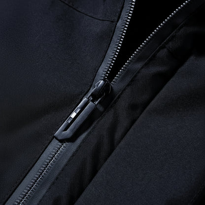 Chaqueta de invierno para hombre ajustada impermeable acolchada con plumón