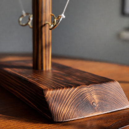 Ring Toss Tabletop Game Wooden Hook and Ring Party Game