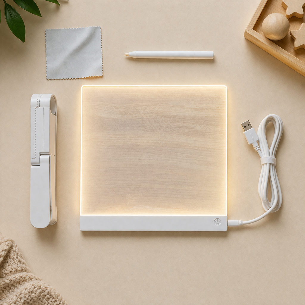 Wandbild LED-Zeichentafel Kinder Wiederverwendbares Leuchtendes Schreibtablett
