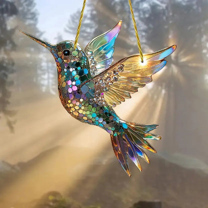 Wall Art Window Suncatcher Hummingbird Hanging Decor