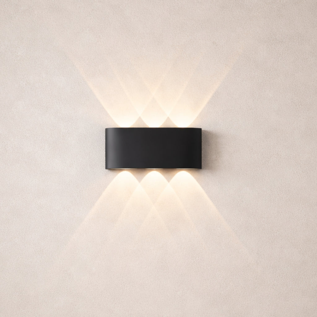 Luz de Parede Moderna LED Direcionada para Cima e para Baixo Interior Exterior