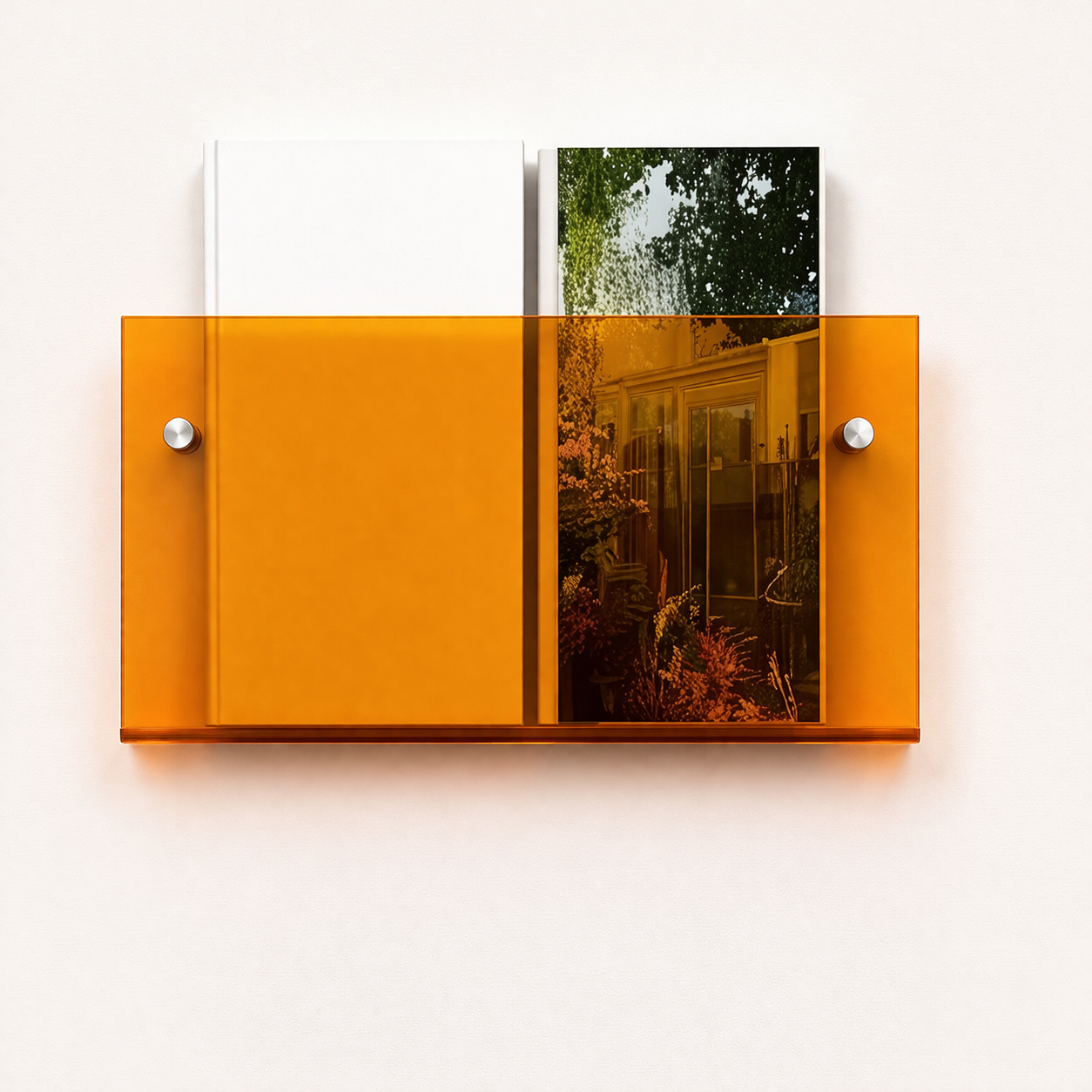 Wandregal Acryl Schwebende Magazinaufbewahrung Organizer