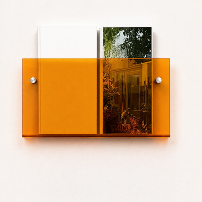 Wandregal Acryl Schwebende Magazinaufbewahrung Organizer