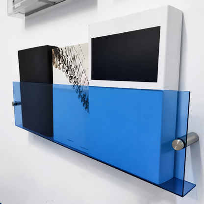 Wandregal Acryl Schwebende Magazinaufbewahrung Organizer