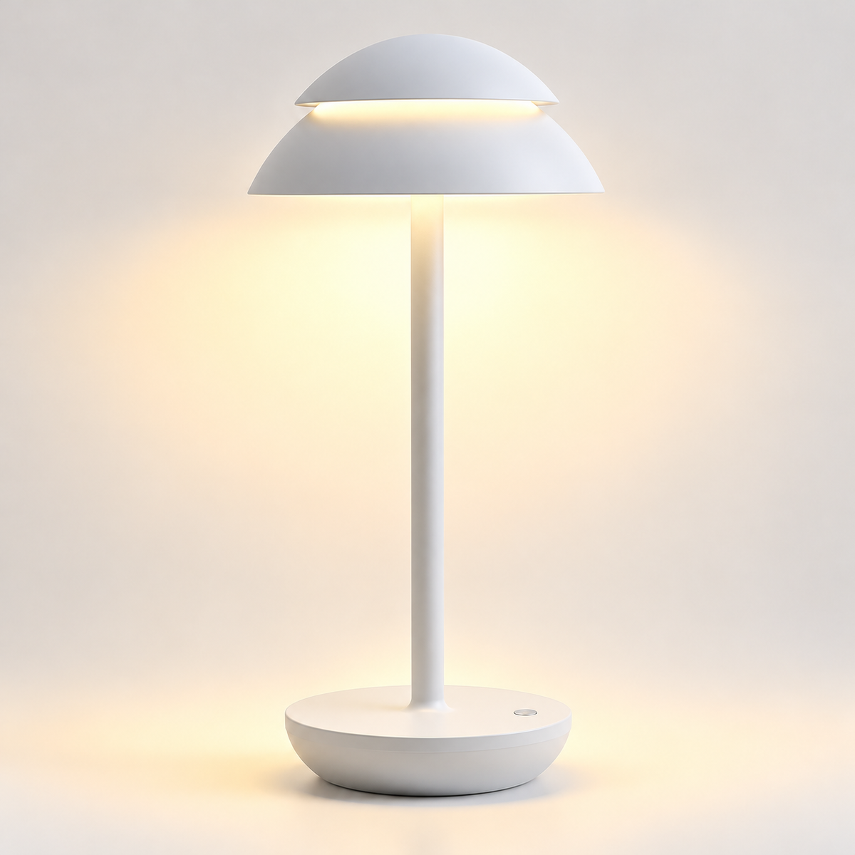Varm genopladelig bordlampe med moderne design