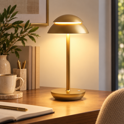 Varm genopladelig bordlampe med moderne design