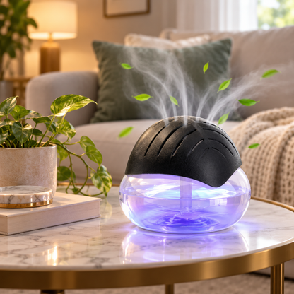Vandbaseret luftrenser med aromaterapi, diffuser med aromatåge