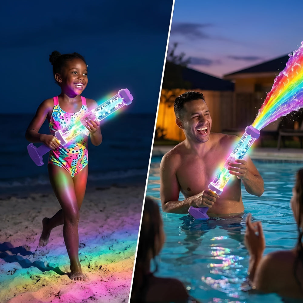 Wasserpistole LED Wasserblaster Sommer-Spielzeug für draußen