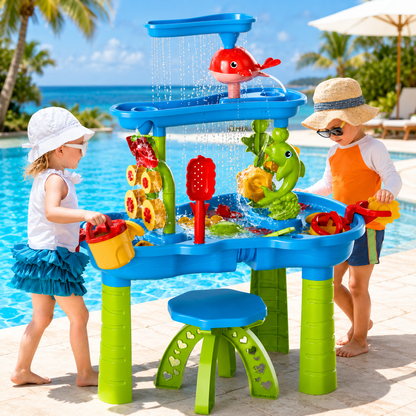 Water Table Kids Interactive Sand Activity Play Center