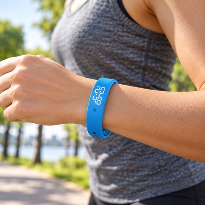 Wasserdichte Sportuhr, Aktivitätstracker, digitale Fitnessuhr