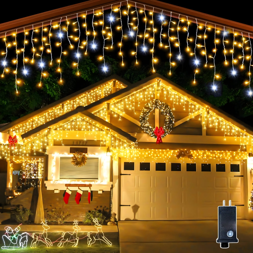Waterproof LED Light Curtain Outdoor Warm White Decorative Lighting 0