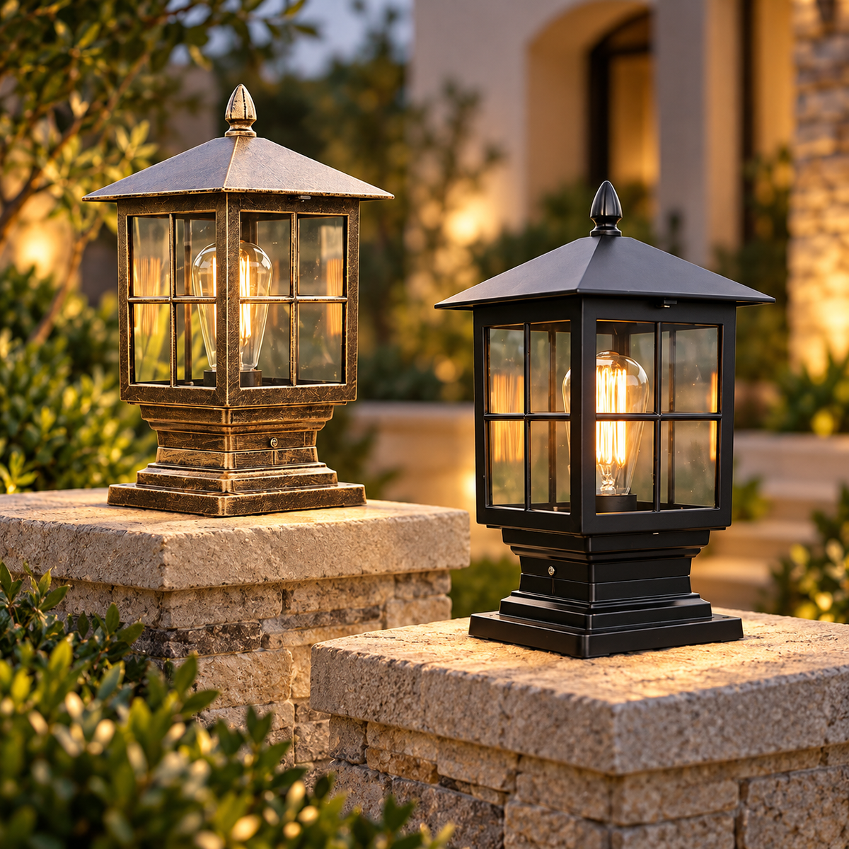 Weatherproof Outdoor Lamp Pillar Lamp Garden Lighting