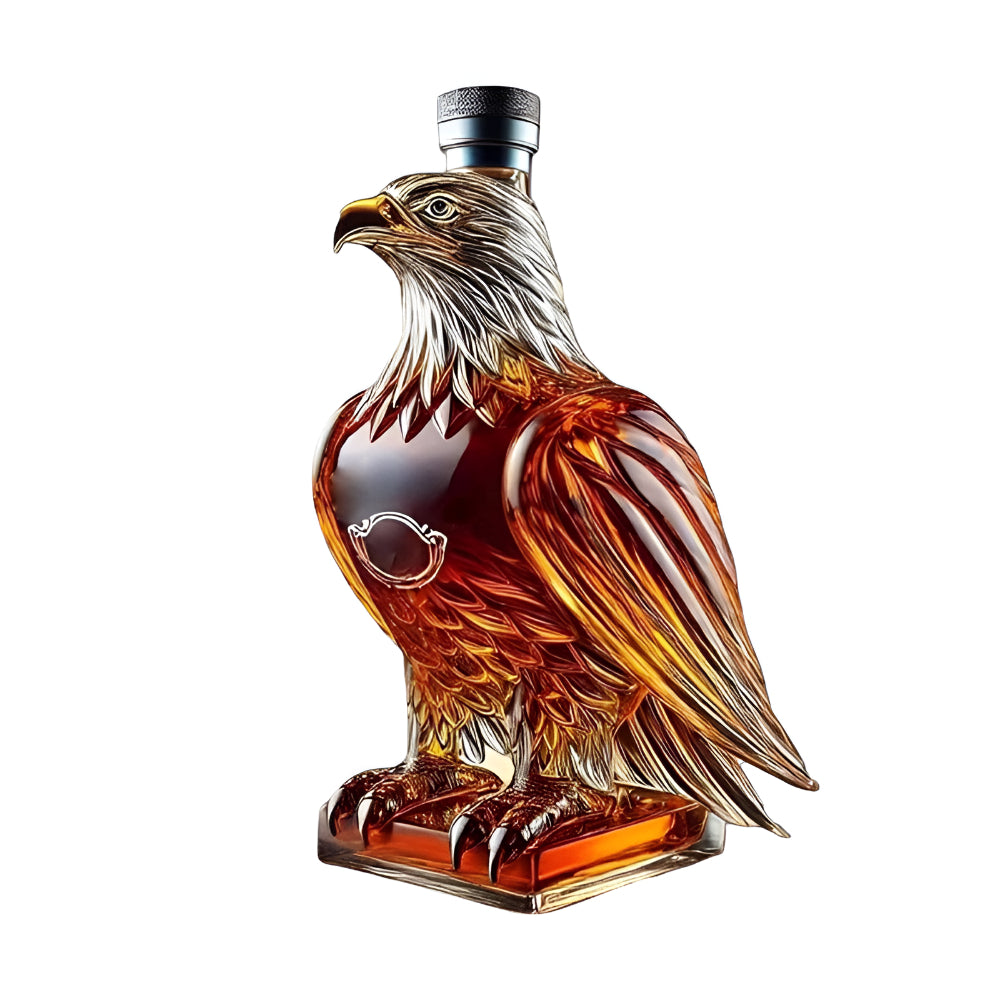 Decanter per Whisky Bottiglia di Vetro Aquila Espositore Decorativo per Bar