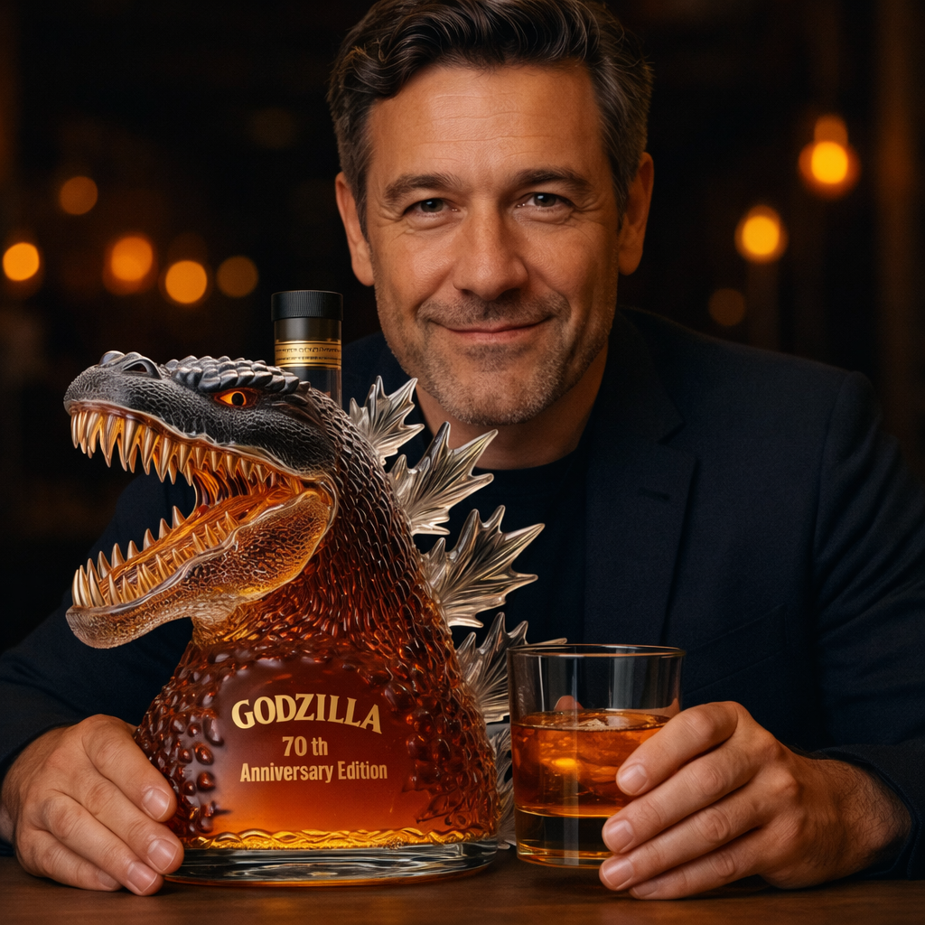 Decanter per Whisky Bottiglia di Vetro Mostro Espositore Decorativo per Bar