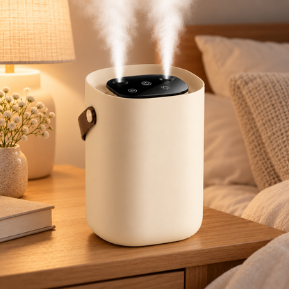 Umidificator pentru bebeluși, silențios, portabil și compact, pentru camera copilului