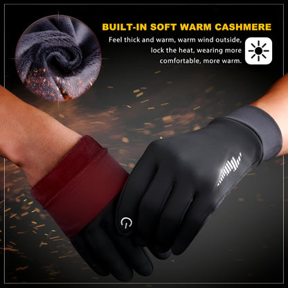 Luvas de Inverno Térmicas para Ecrã Tátil Antiderrapantes para Desporto ao Ar Livre