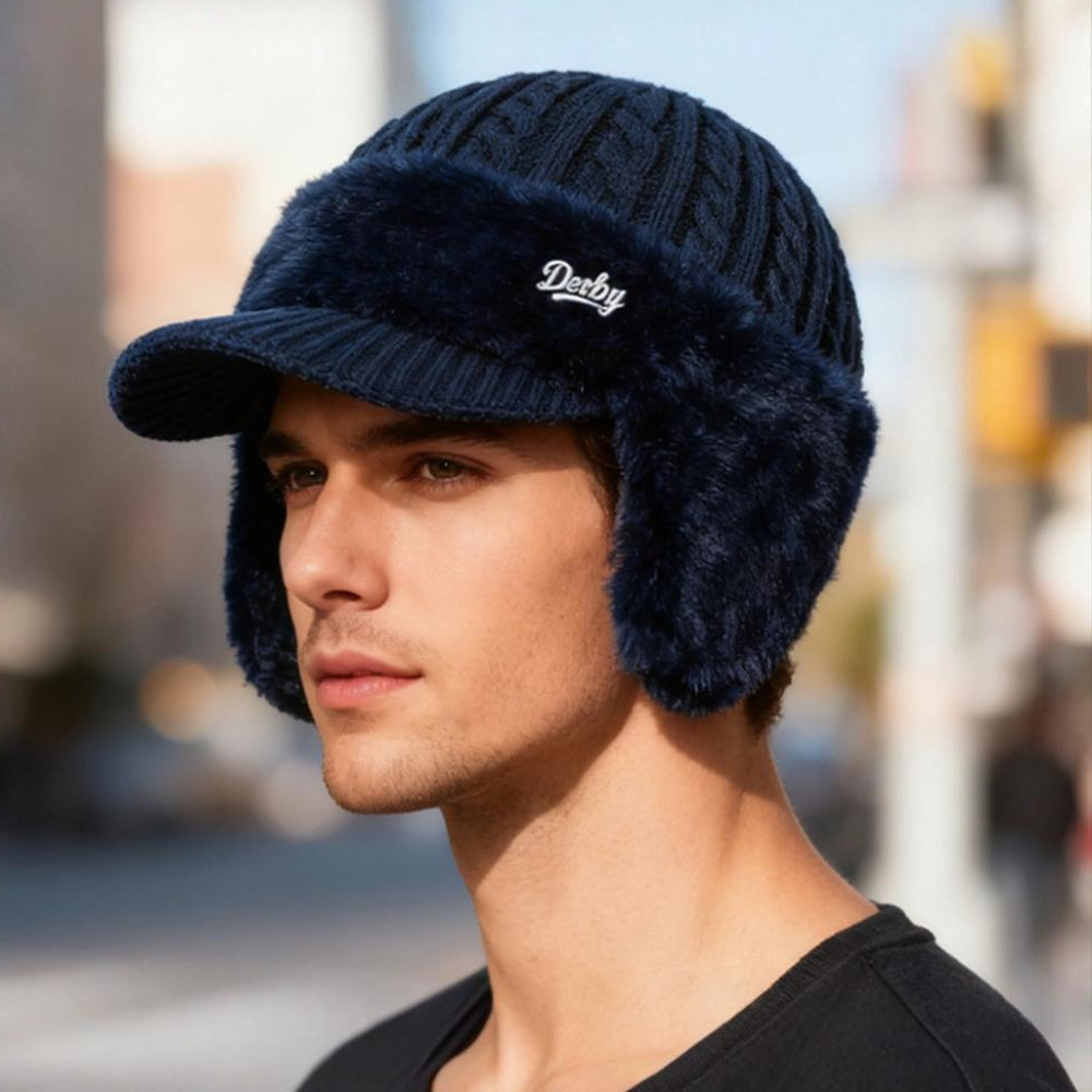 Gorro Invierno Trapper Orejeras Tejido