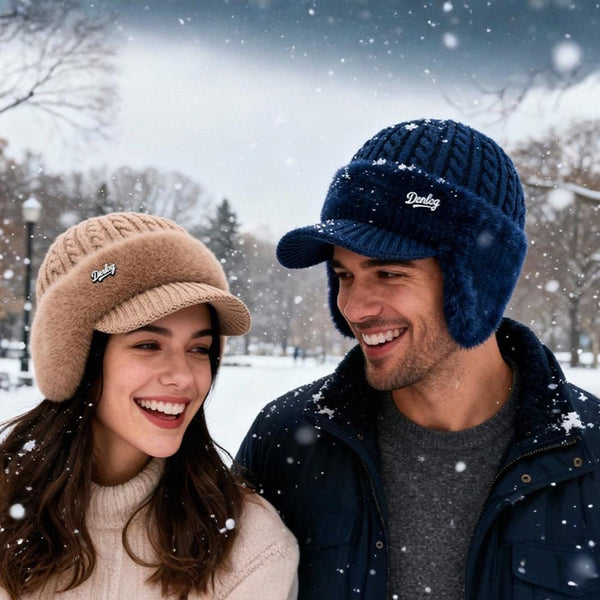 Gorro Invierno Trapper Orejeras Tejido